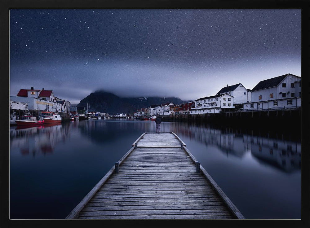 Når natten falder fra himlen | Plakater - Kunsttryk