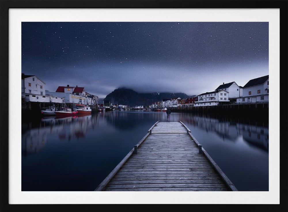 Når natten falder fra himlen | Plakater - Kunsttryk