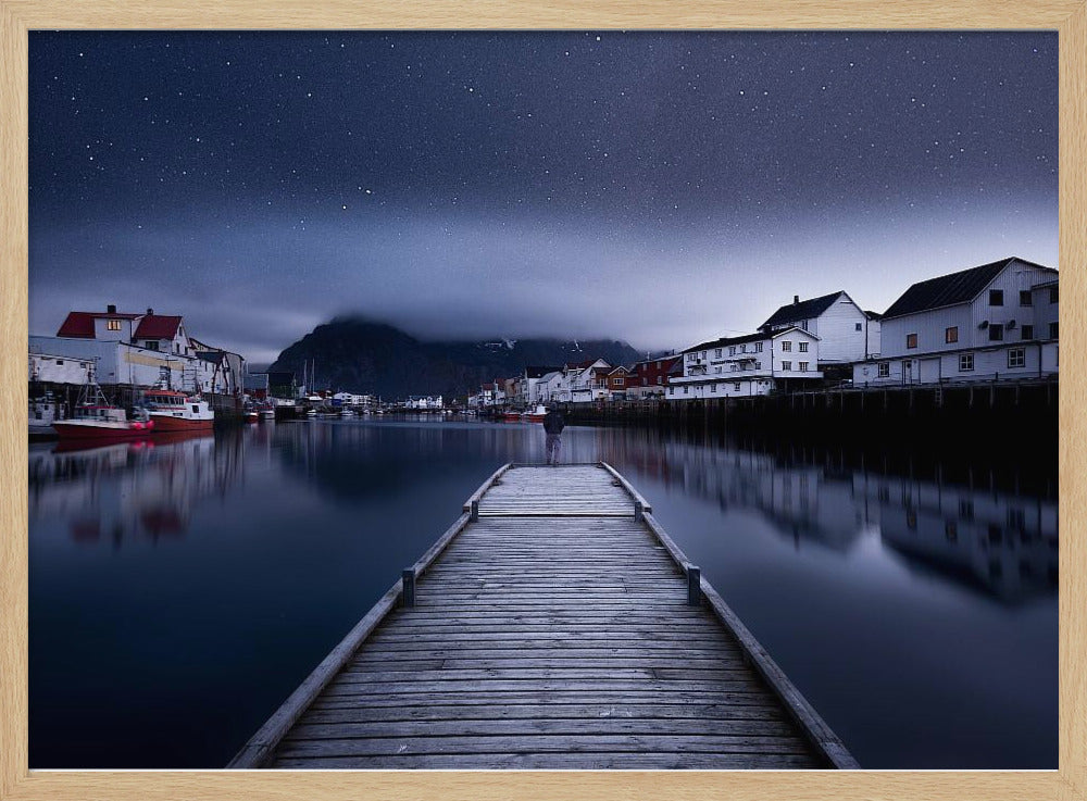 Når natten falder fra himlen | Plakater - Kunsttryk