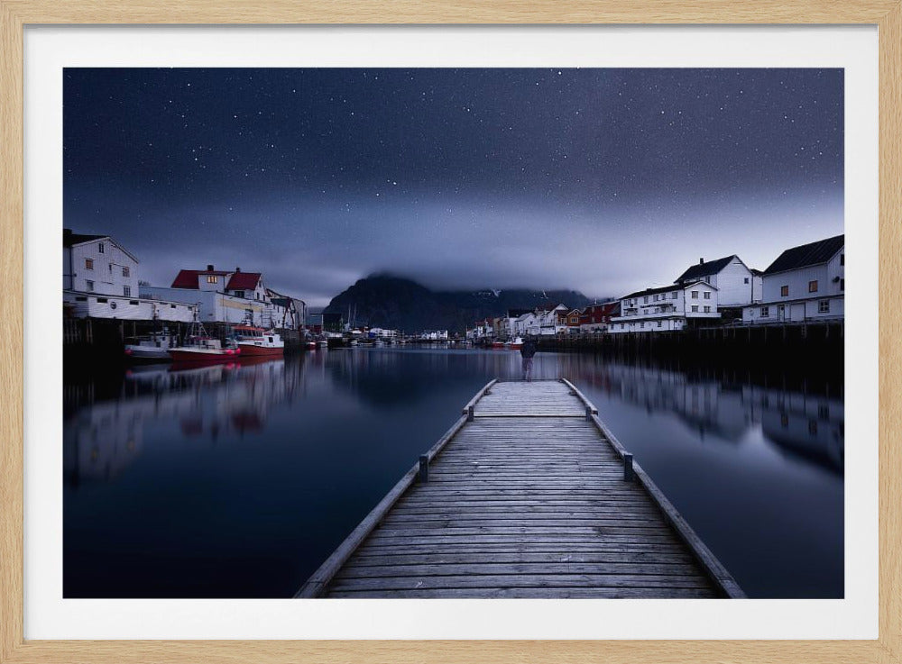 Når natten falder fra himlen | Plakater - Kunsttryk