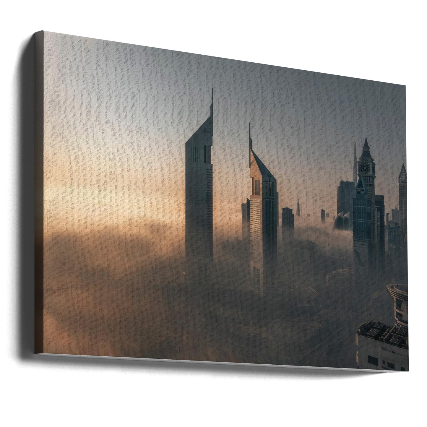 Dimma-avstängning över stålstaden | Canvas