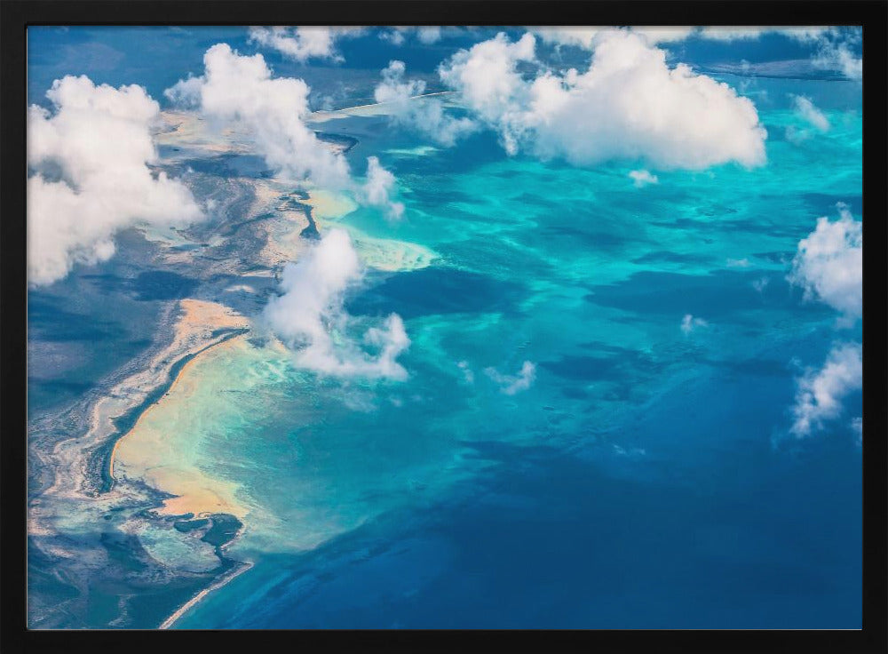 La spiaggia di sabbia incontra l'oceano | Poster - Stampe d’Arte