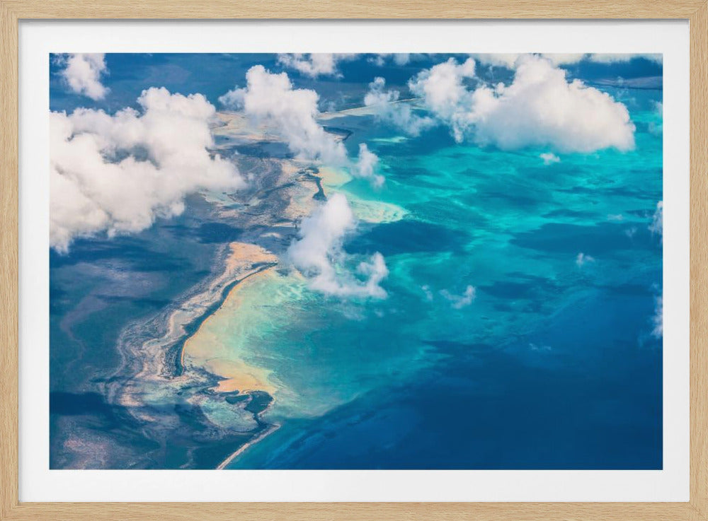 La spiaggia di sabbia incontra l'oceano | Poster - Stampe d’Arte