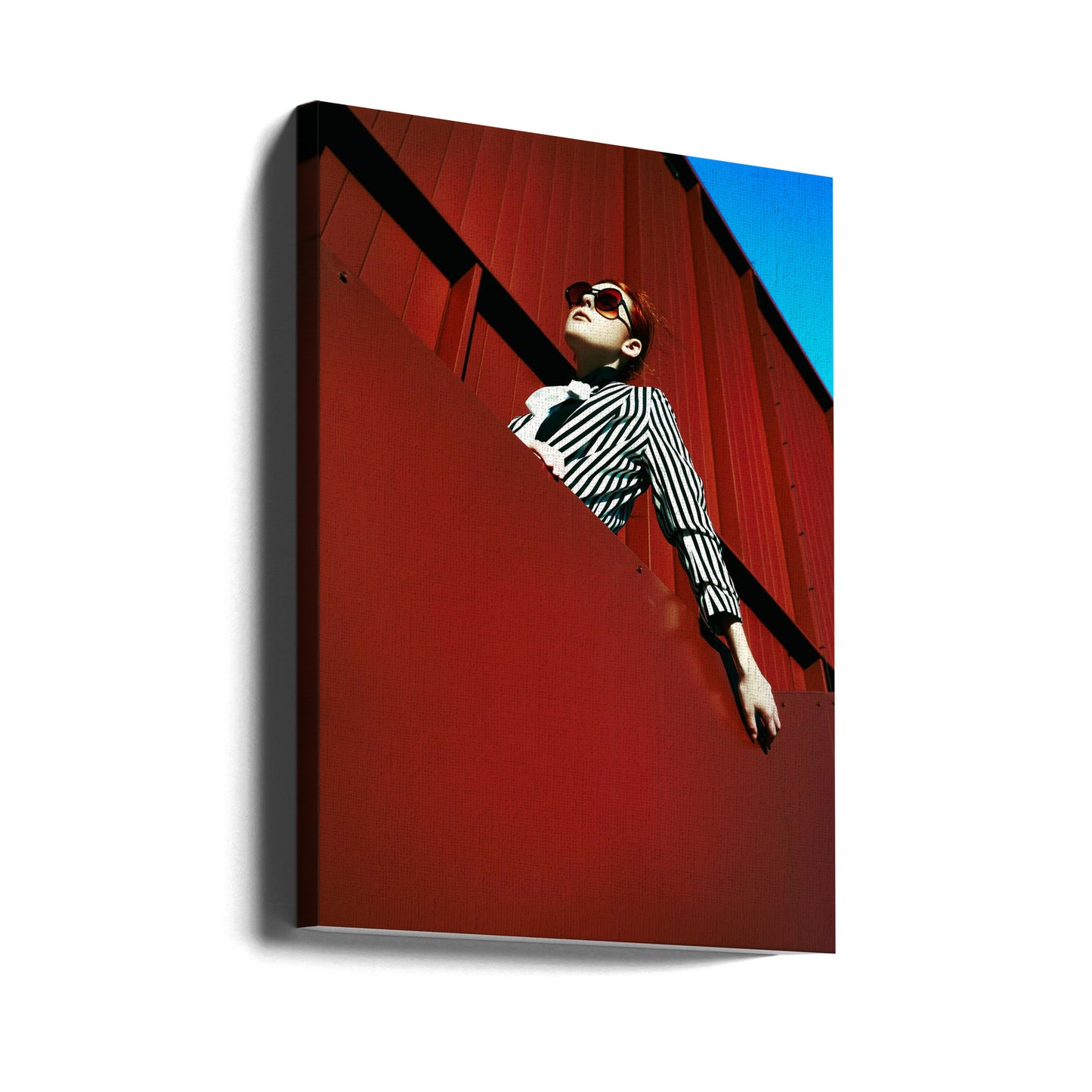 Tegen de rode lucht | Canvasprints
