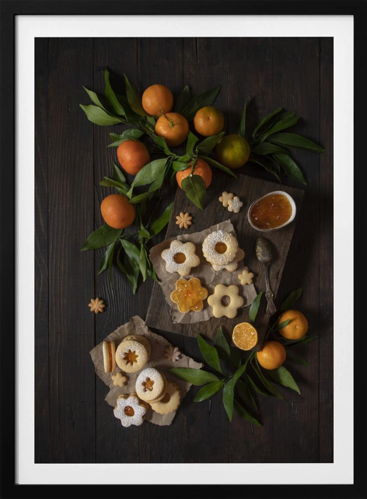 Mandarin Linzer Cookies | Poster