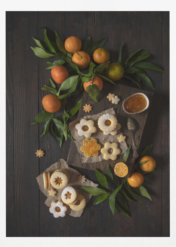 Mandarin Linzer Cookies | Poster