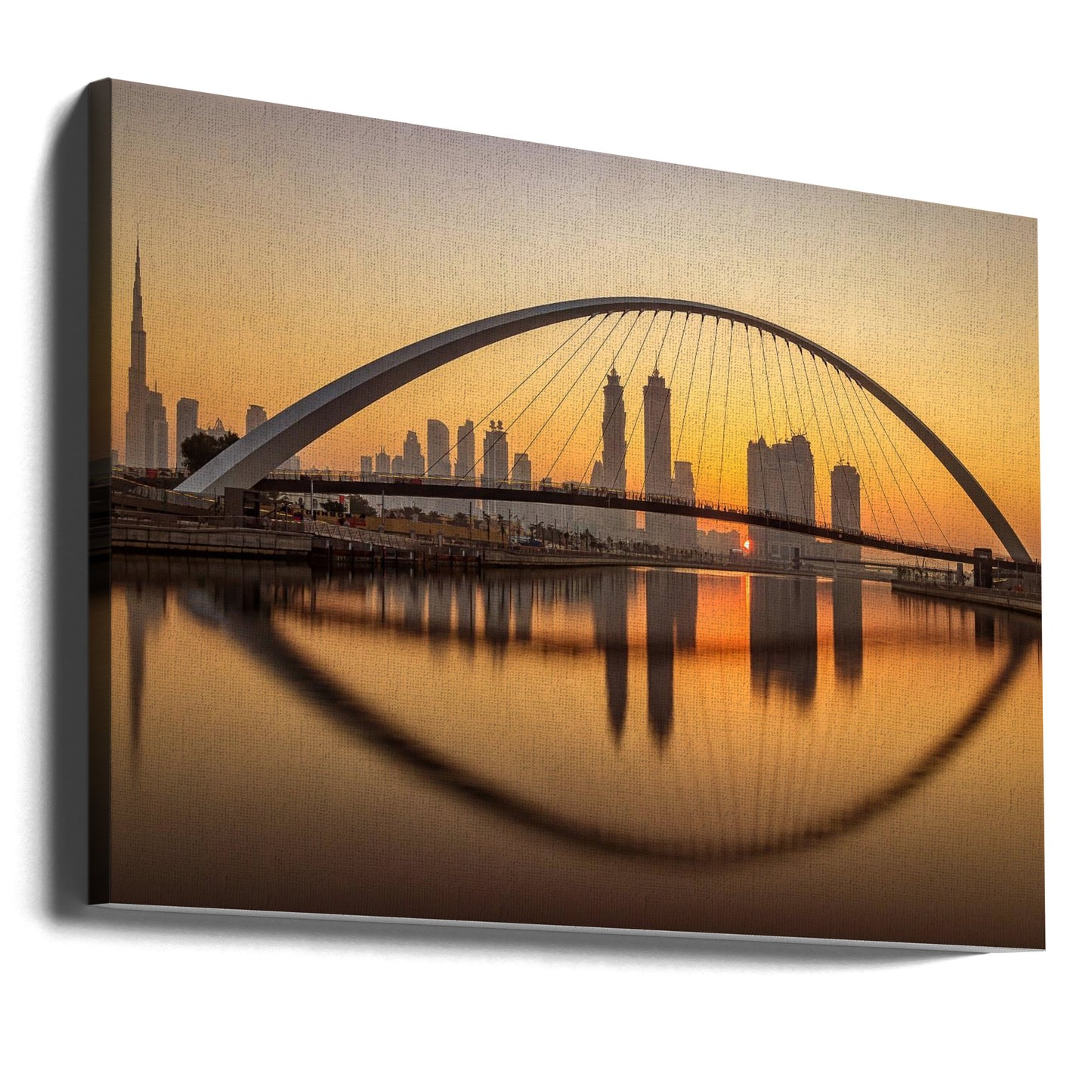 Alba sul Dubai Water Canal | Stampe su Tela