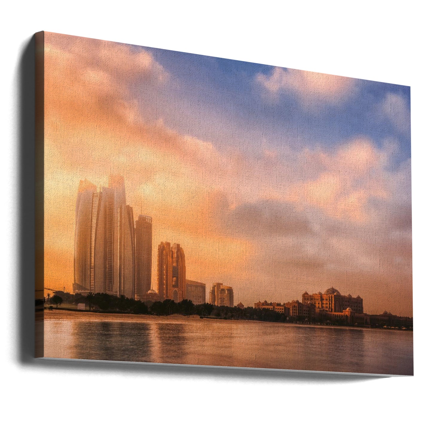 Etihad Towers & Emirates Palace, Abu Dhabi, UAE | Canvas