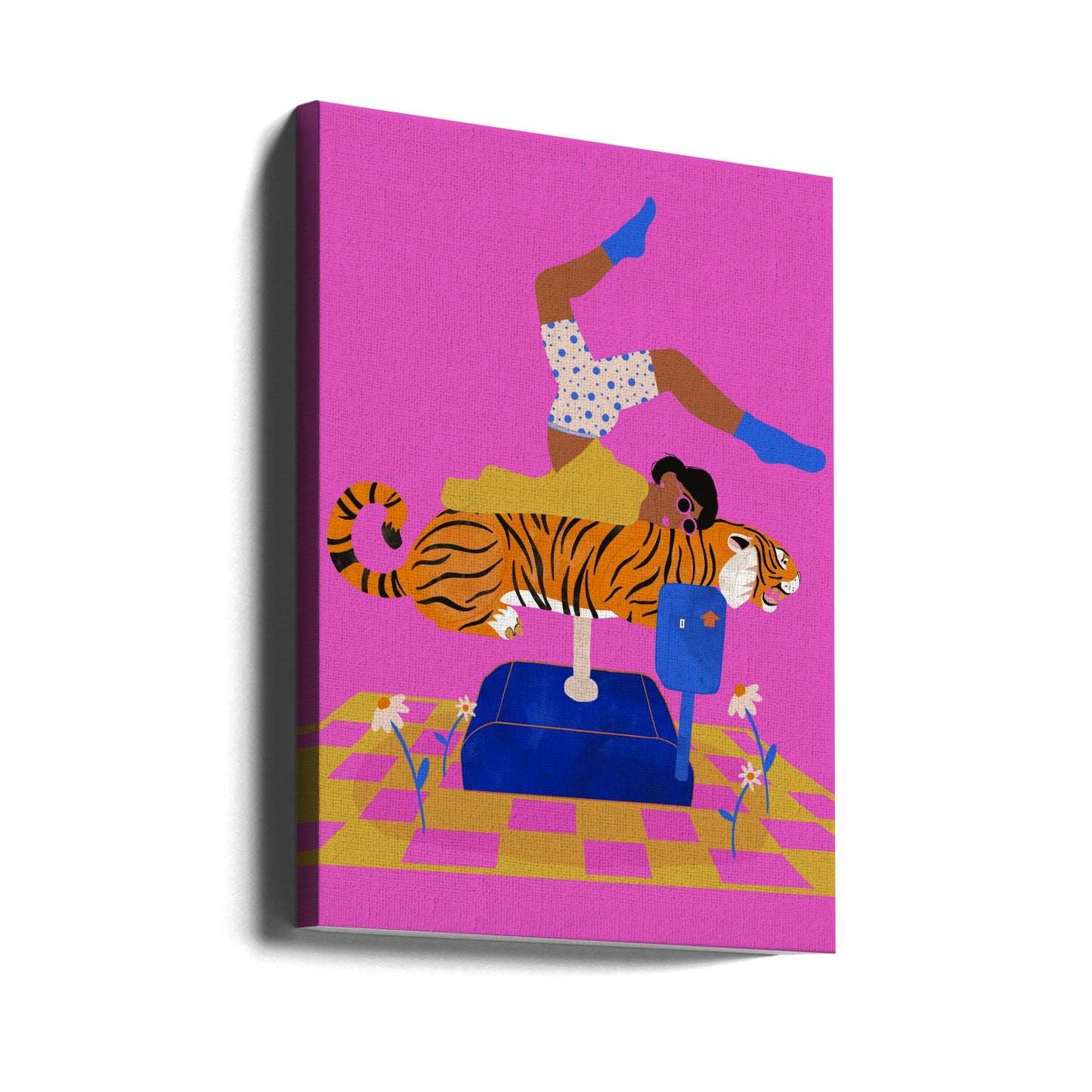 Stop een tijger in je hart | Canvasprints