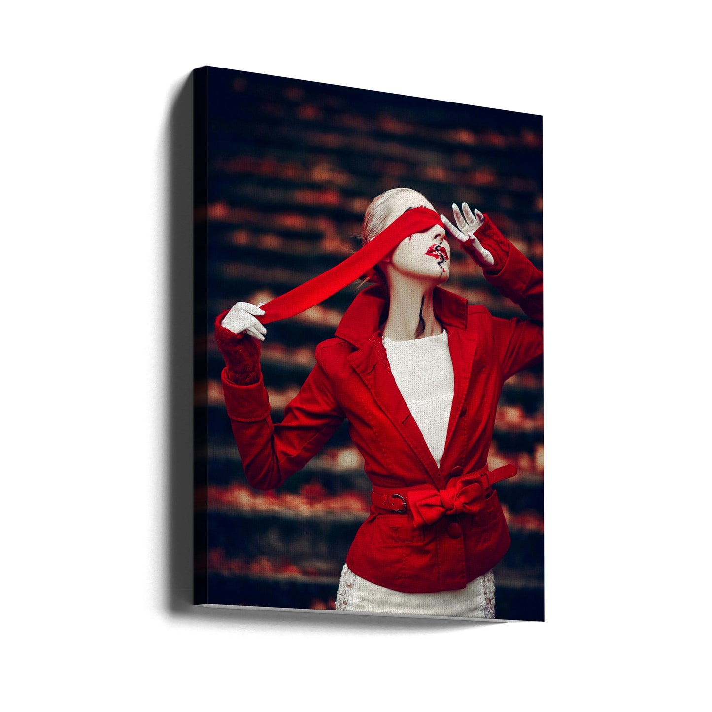 Karmozijnrode sluier | Canvasprints
