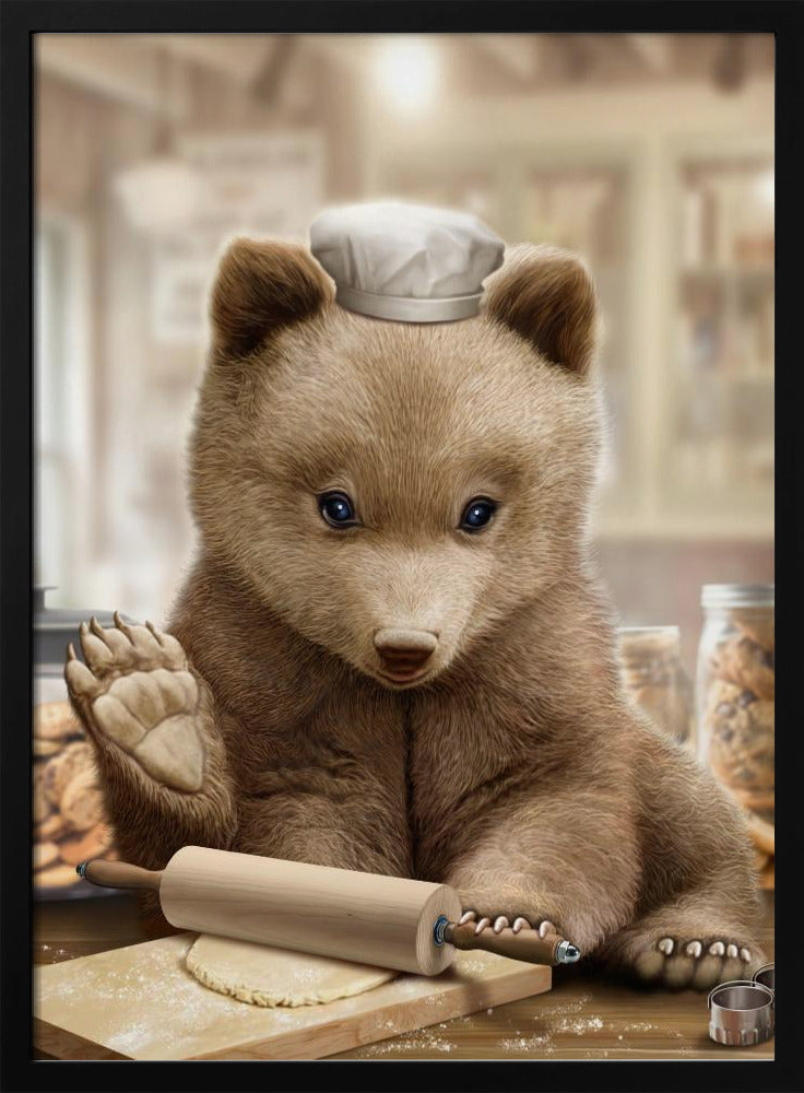 bear baking | Poster