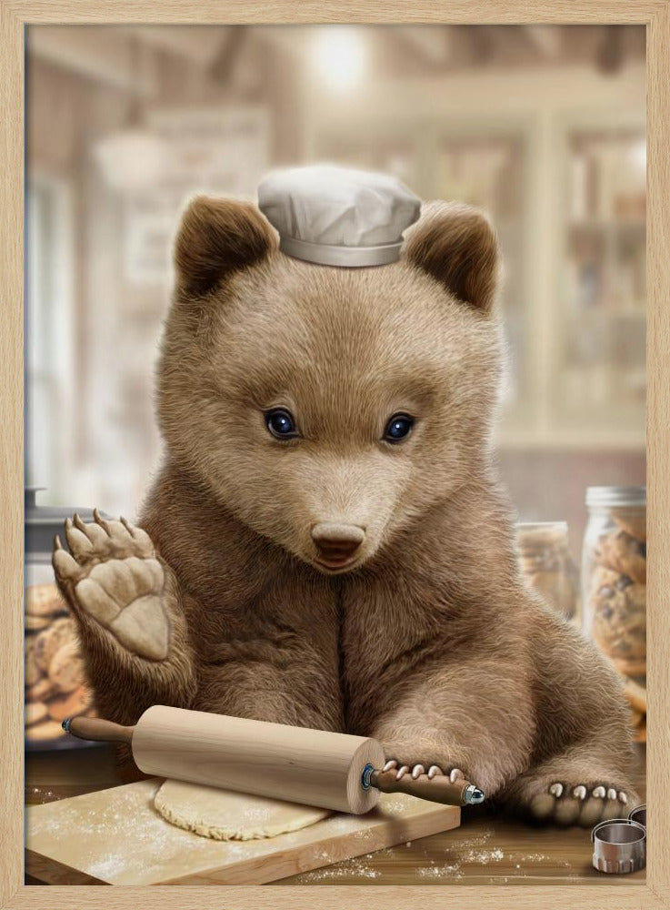 bear baking | Poster