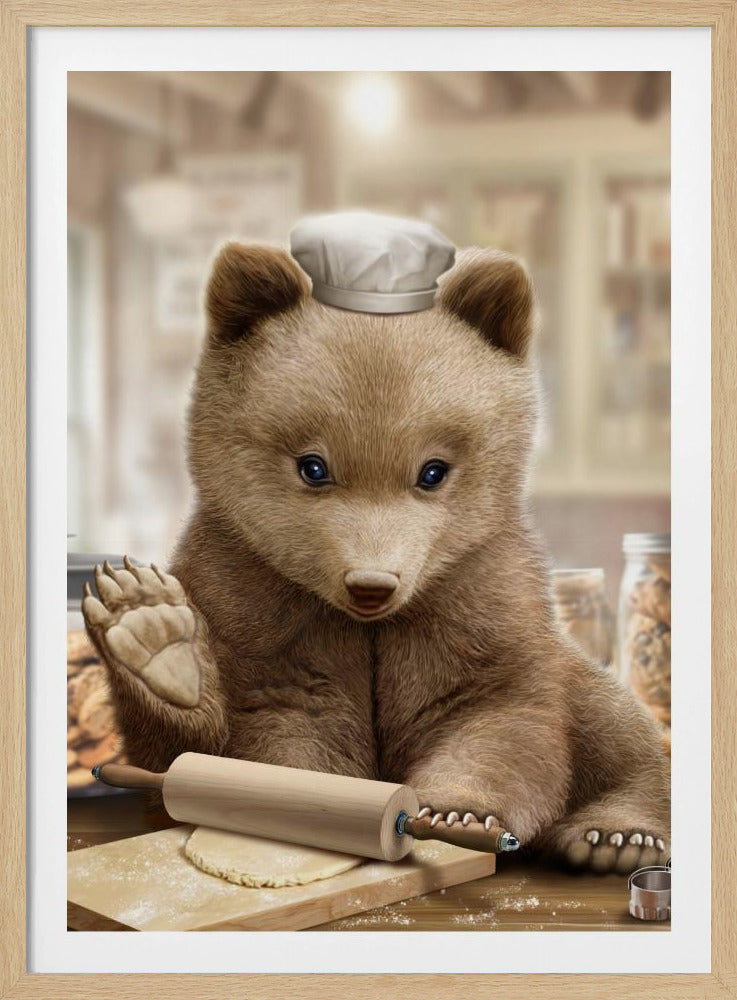 bear baking | Poster