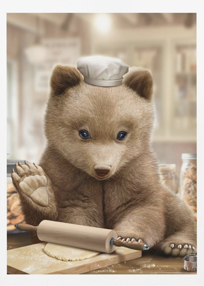 bear baking | Poster