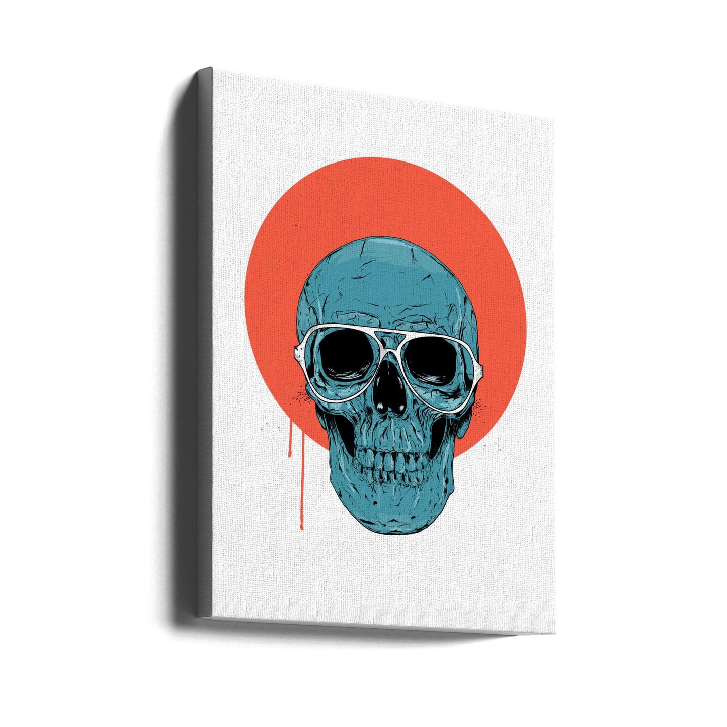Blauer Totenkopf II | Leinwand-Bilder