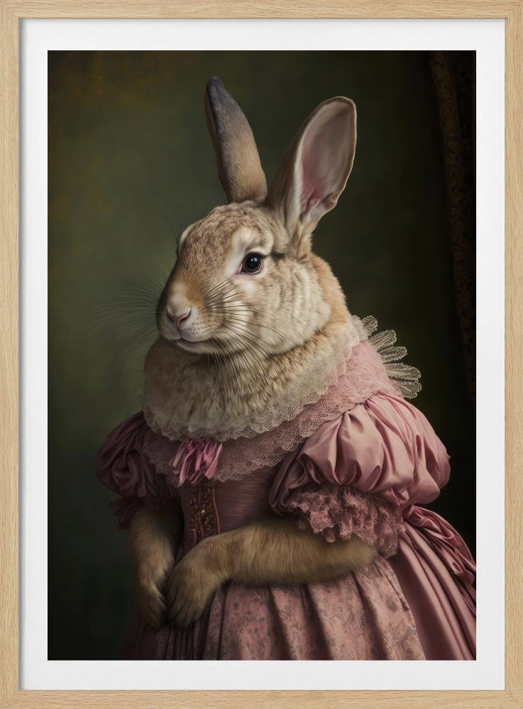 Regal Rabbit Lady | Poster