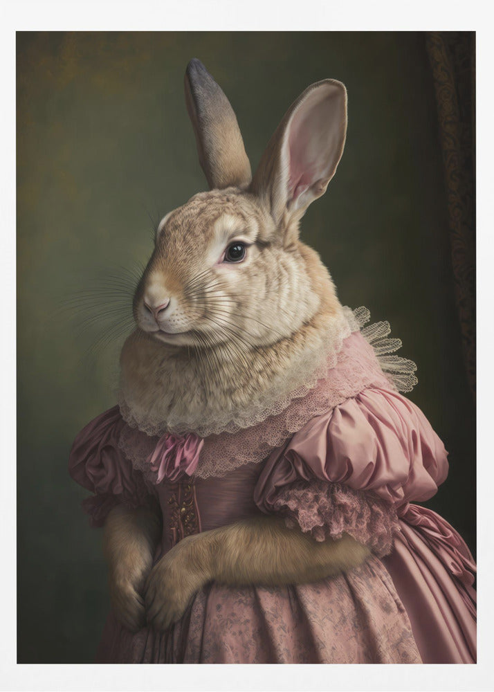 Regal Rabbit Lady | Poster