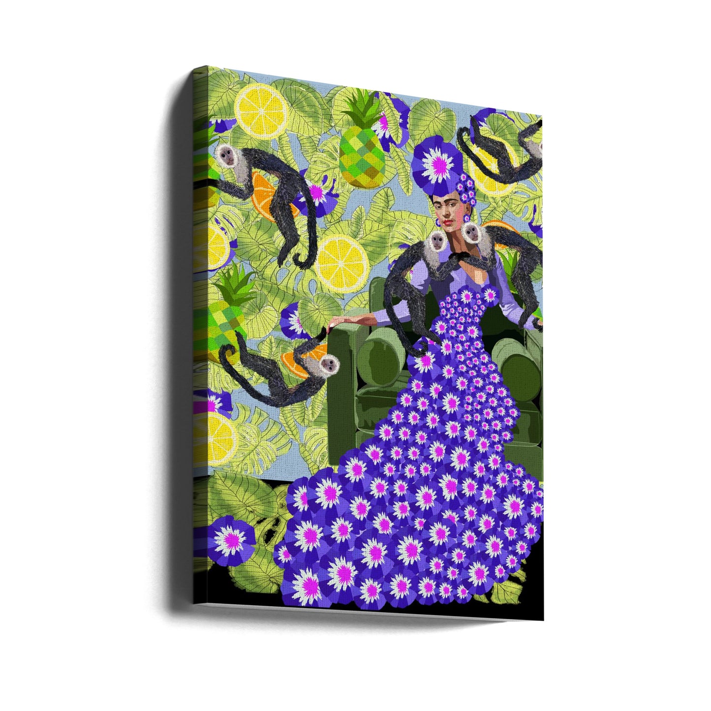 Frida nel giardino | Stampe su Tela