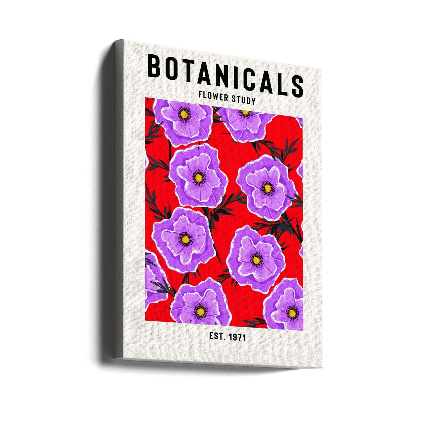 Étude des fleurs botaniques | Tableaux sur Toile