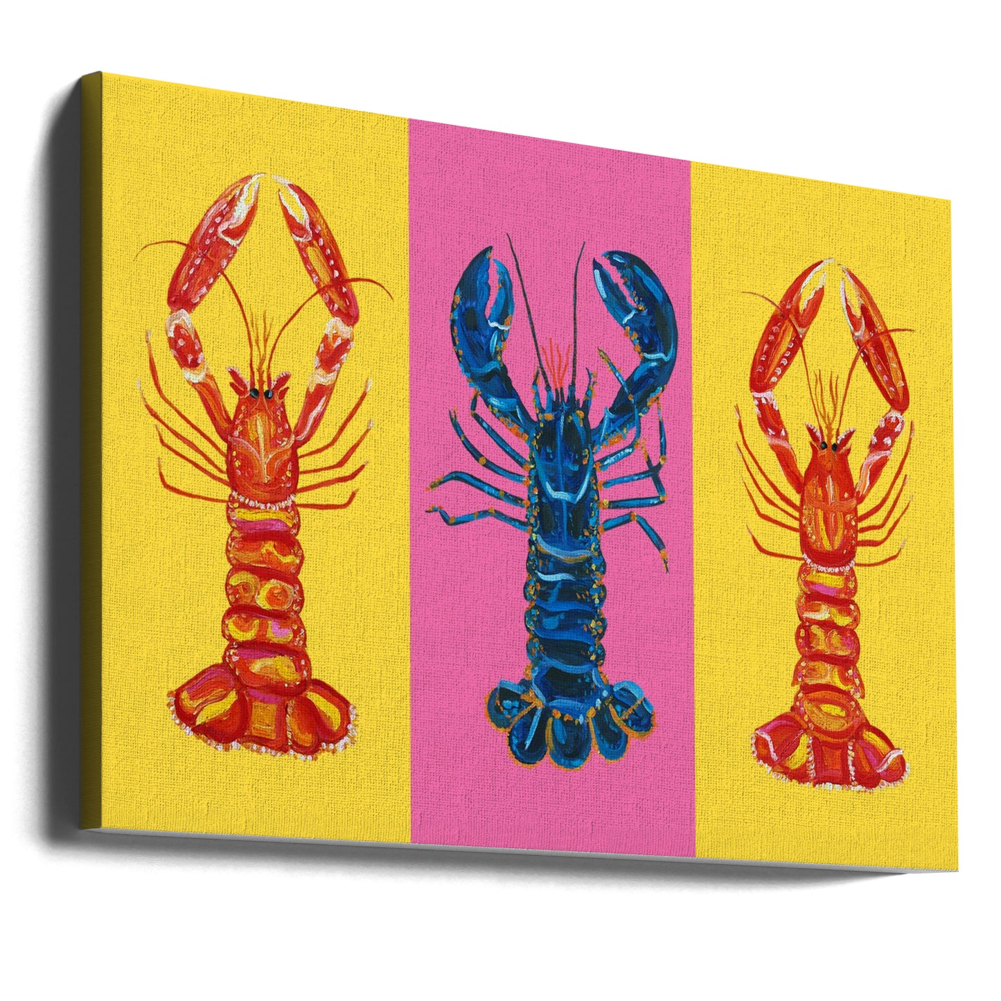 Lobster Langoustines Pop Art 2 | Tableaux sur Toile