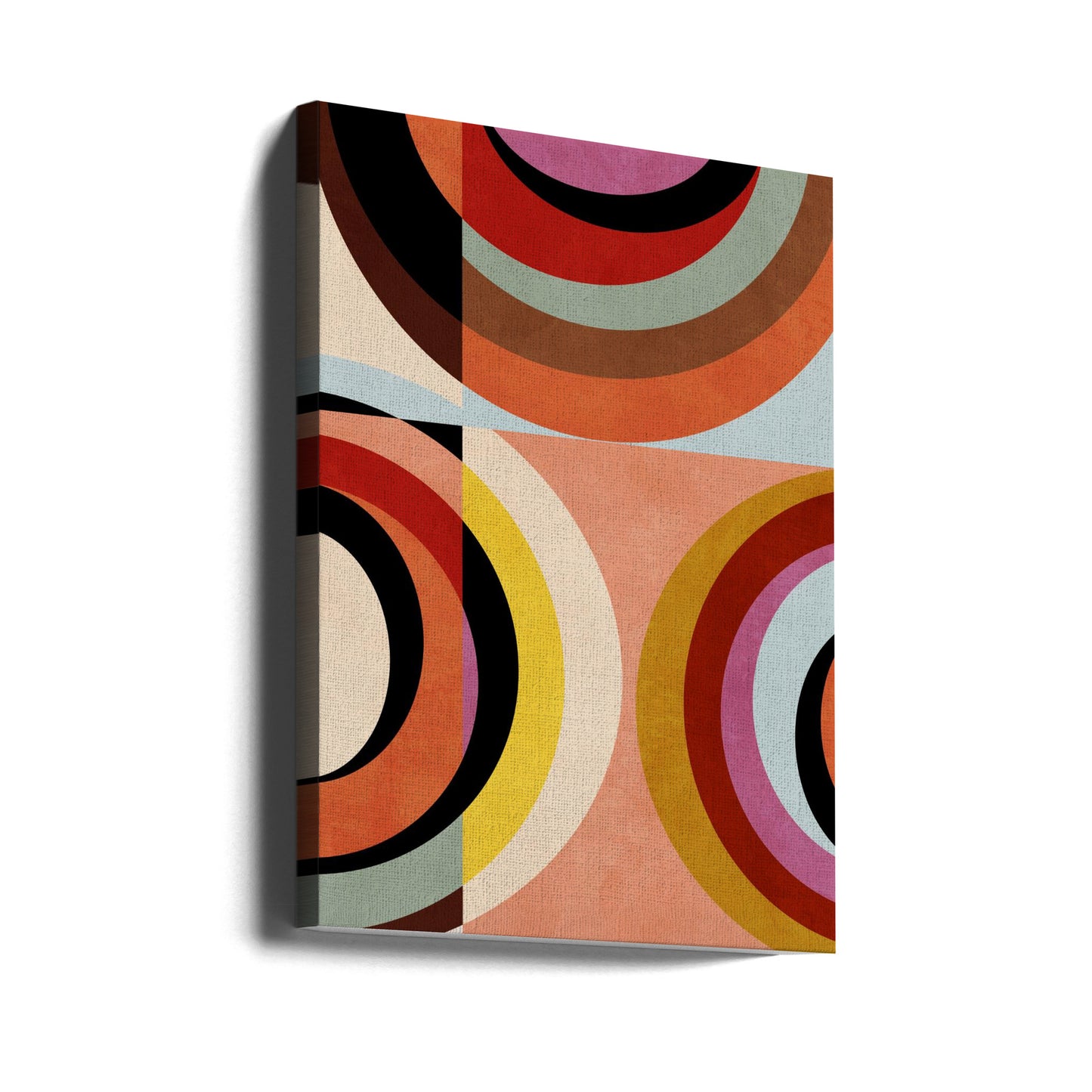 Varme farger Bauhaus Geometri3 | Lerretsbilder