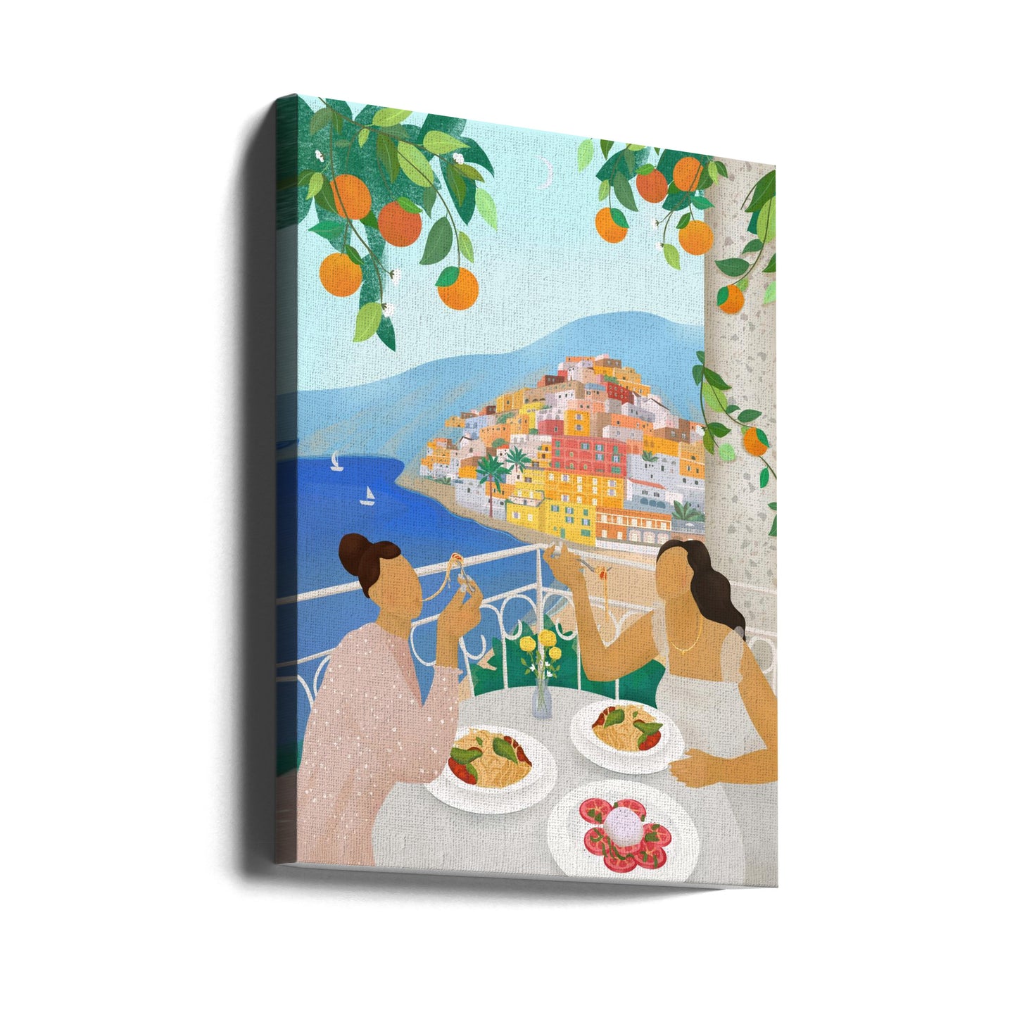 Chicas en Positano | Impresiones en Lienzo