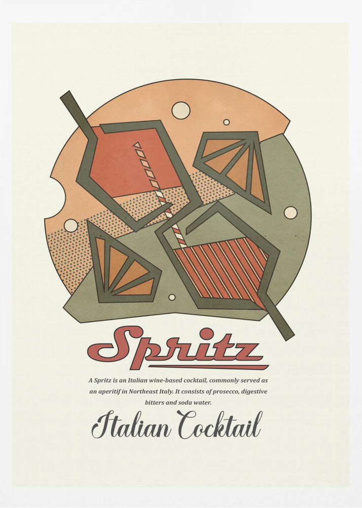Geometrical spritz print | Poster