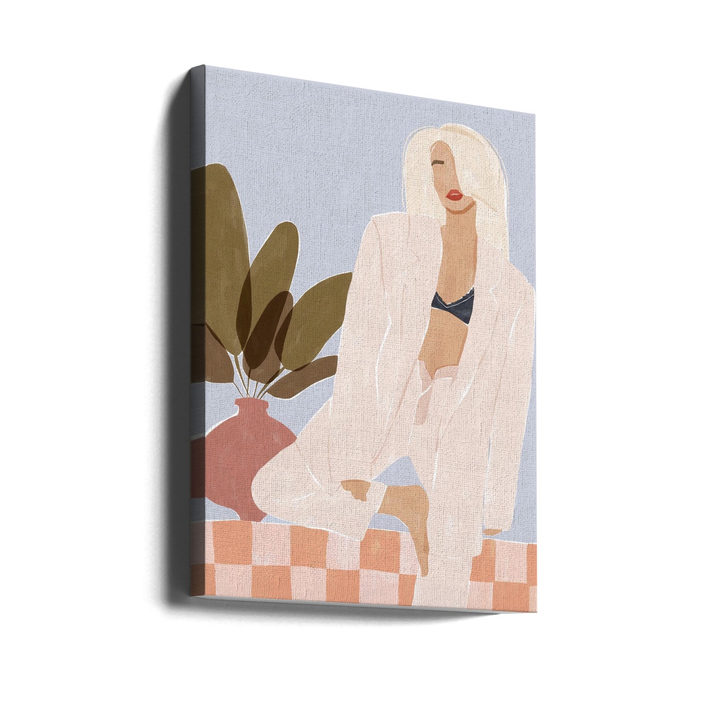 Trop paresseux pour faire du yoga | Tableaux sur Toile