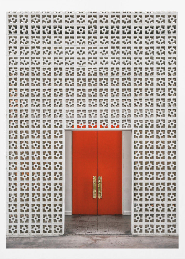 Vibrant Orange Door | Poster
