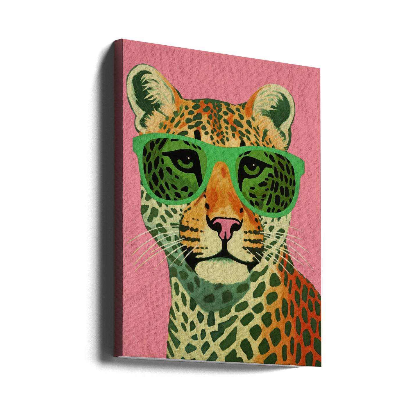 Leo con gafas | Impresiones en Lienzo
