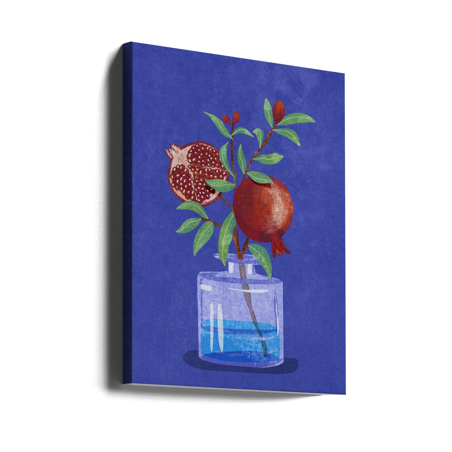 Granatapfel in Vase | Leinwand-Bilder