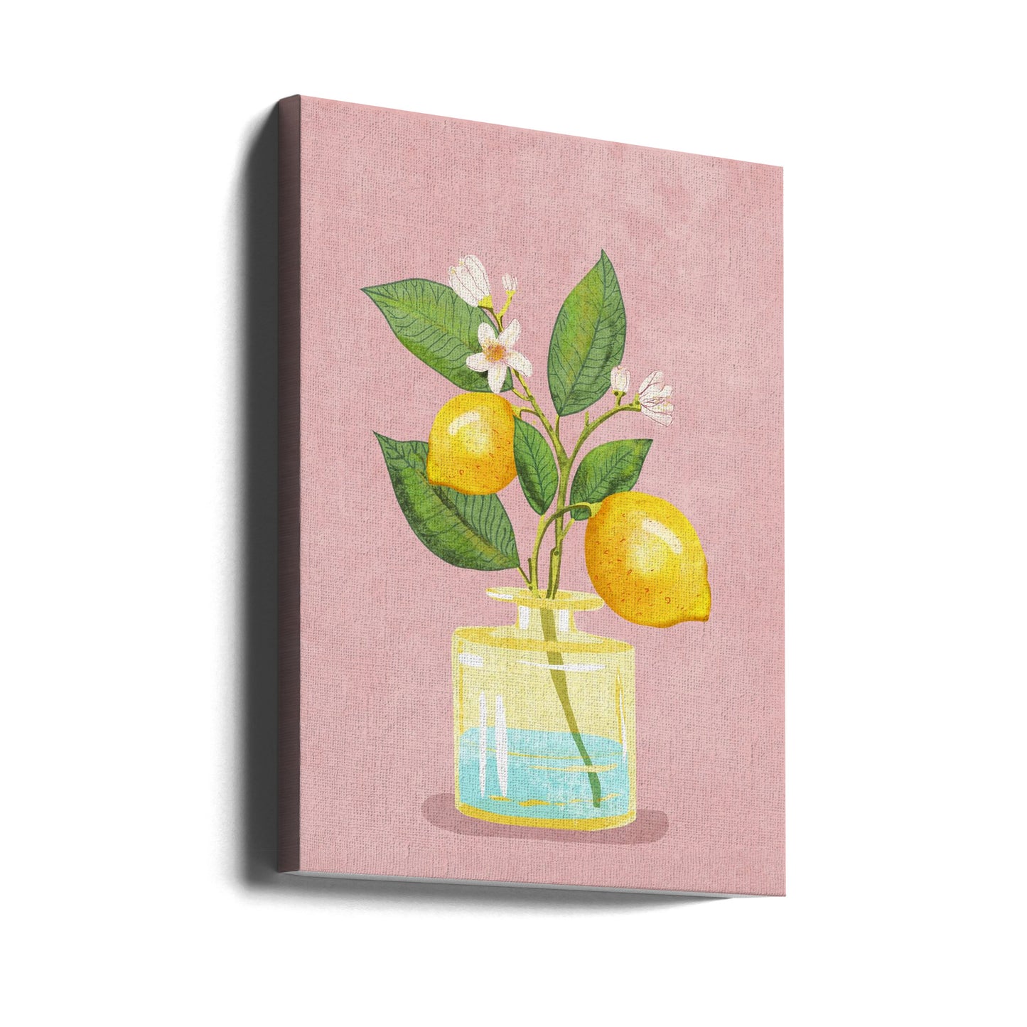 Citronbukett i vas | Canvas