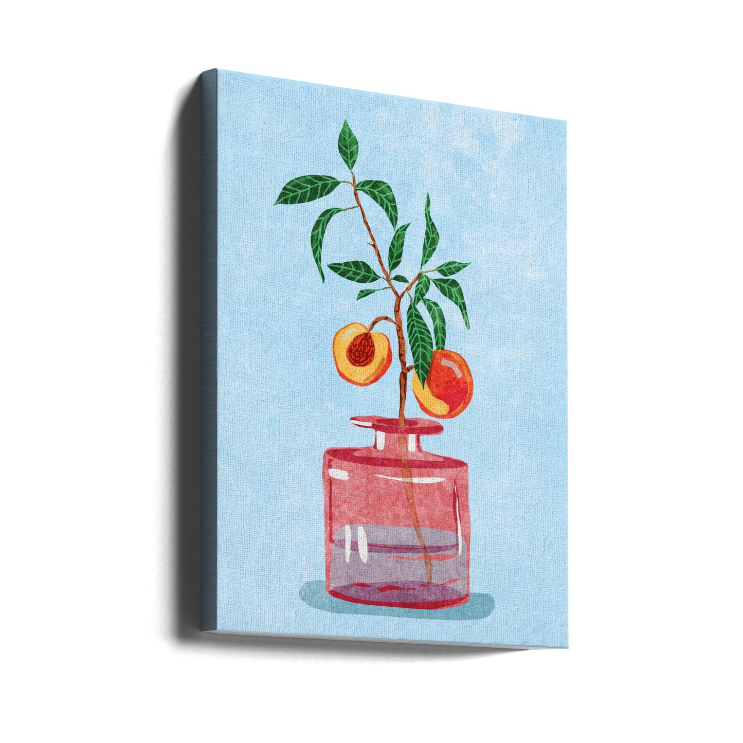 Persikoträd i vas | Canvas