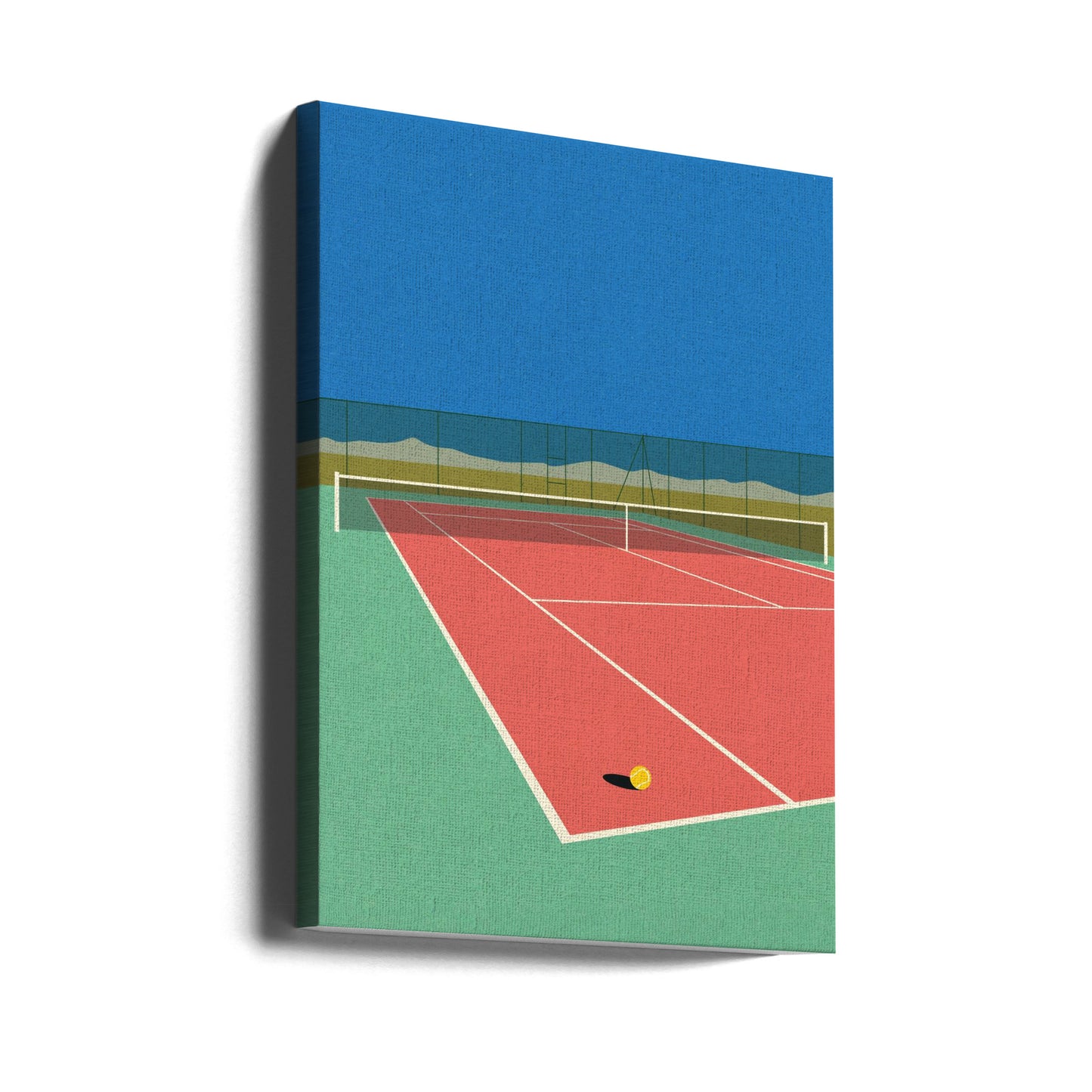 Tennisplatz in der Wüste | Leinwand-Bilder