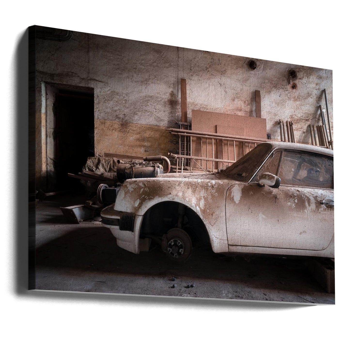 Porsche impolverata | Stampe su Tela