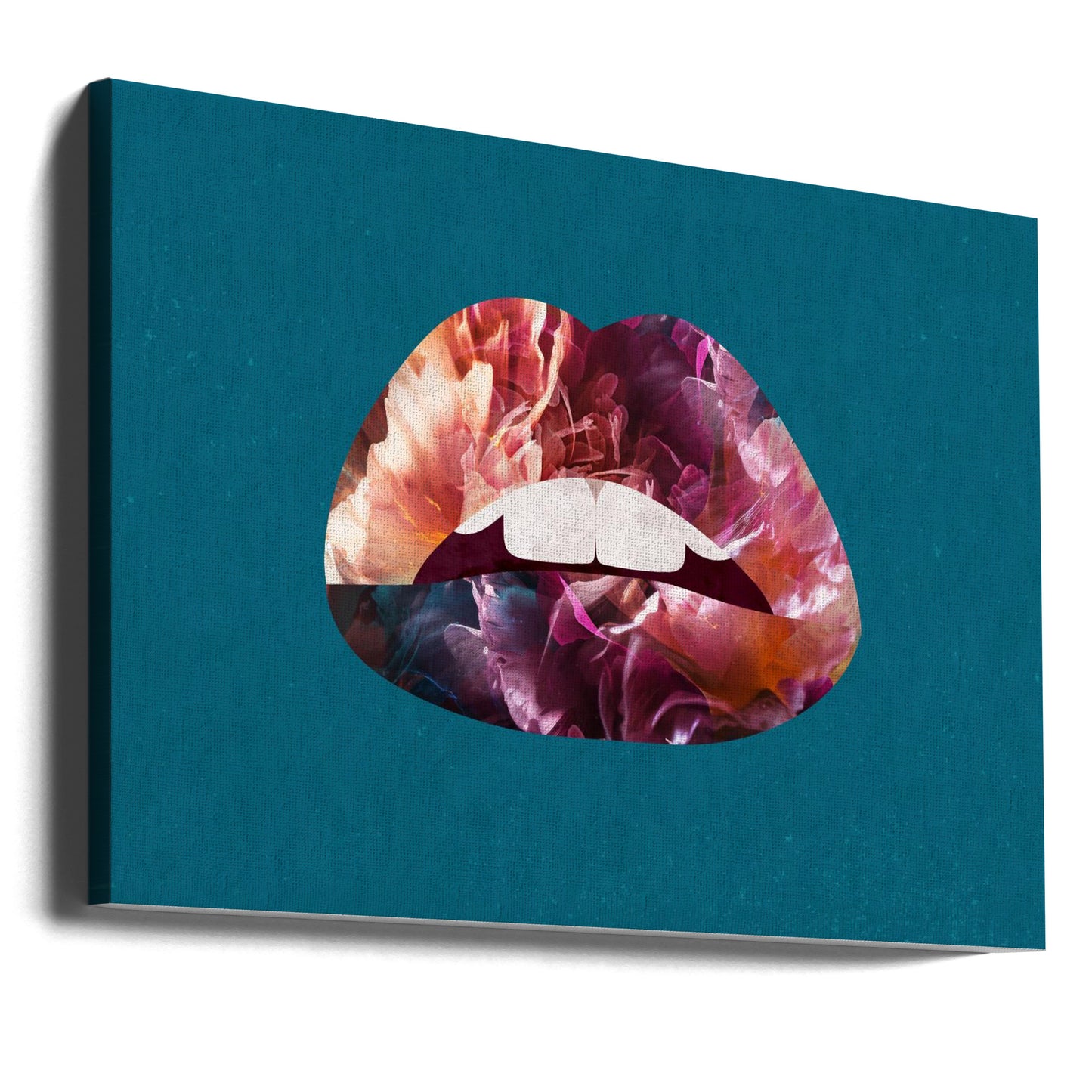 Labios florales | Impresiones en Lienzo