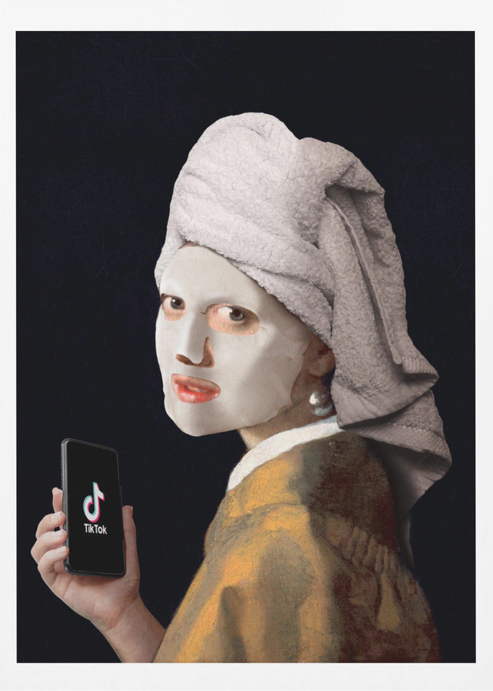Girl with TikTok | Poster