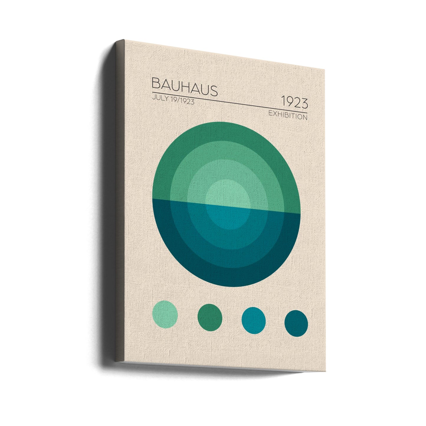 Cerchio Blu Bauhaus | Stampe su Tela