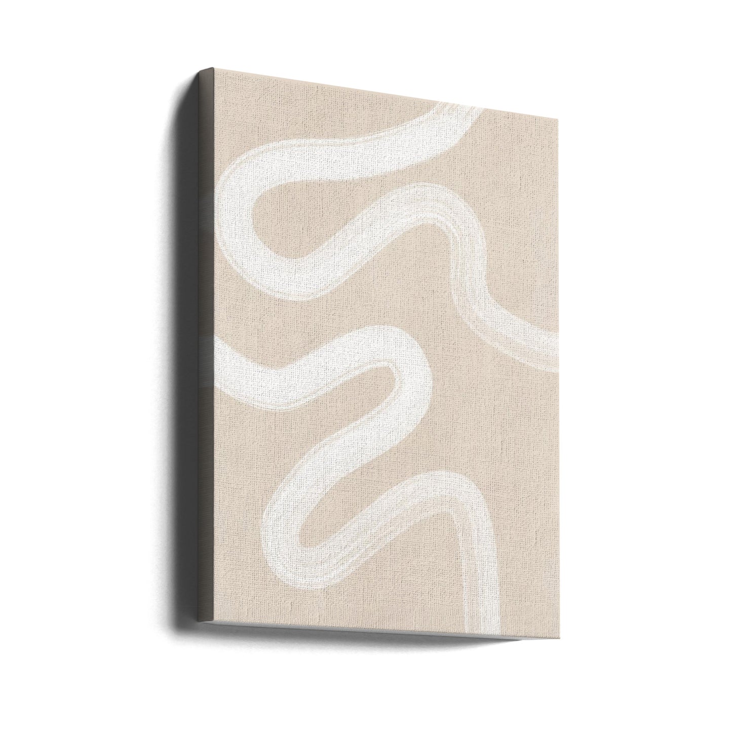 Beige yhden viivan piirustus | Canvastaulut