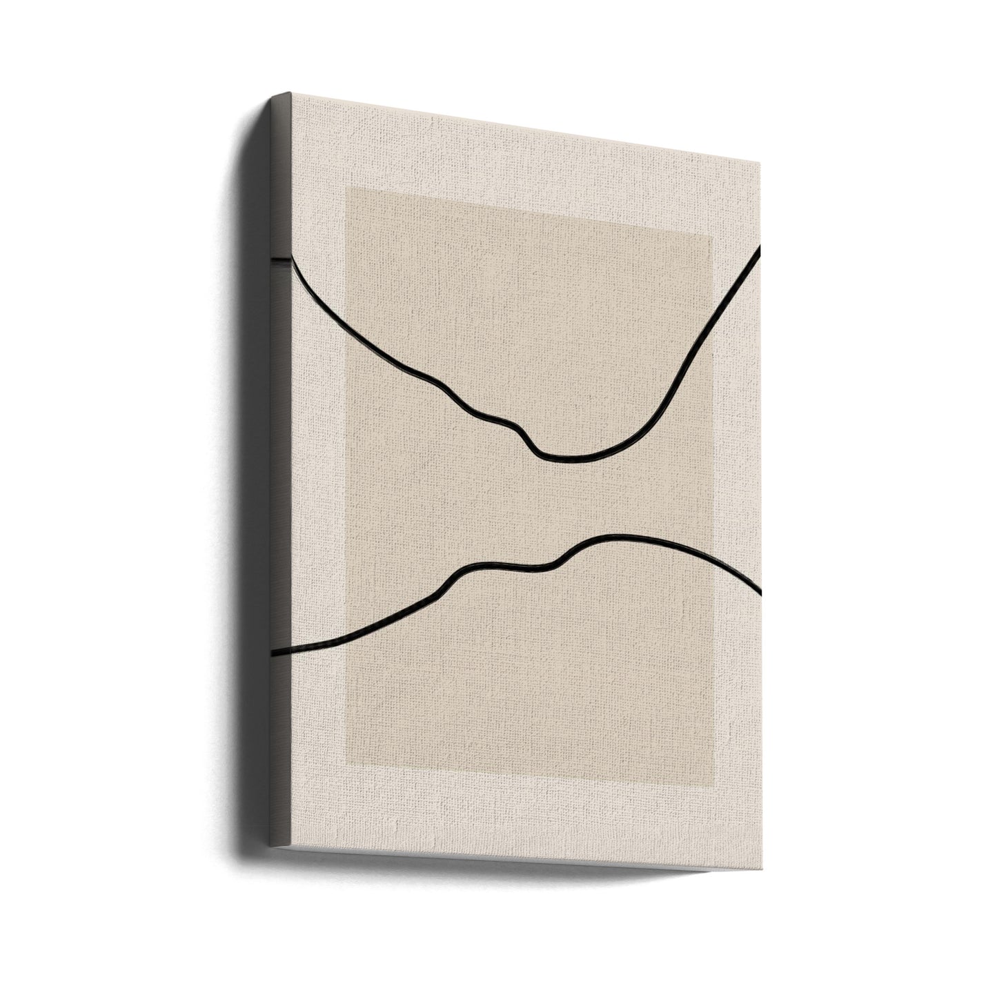 Mjuk abstrakt linjekonst | Canvas