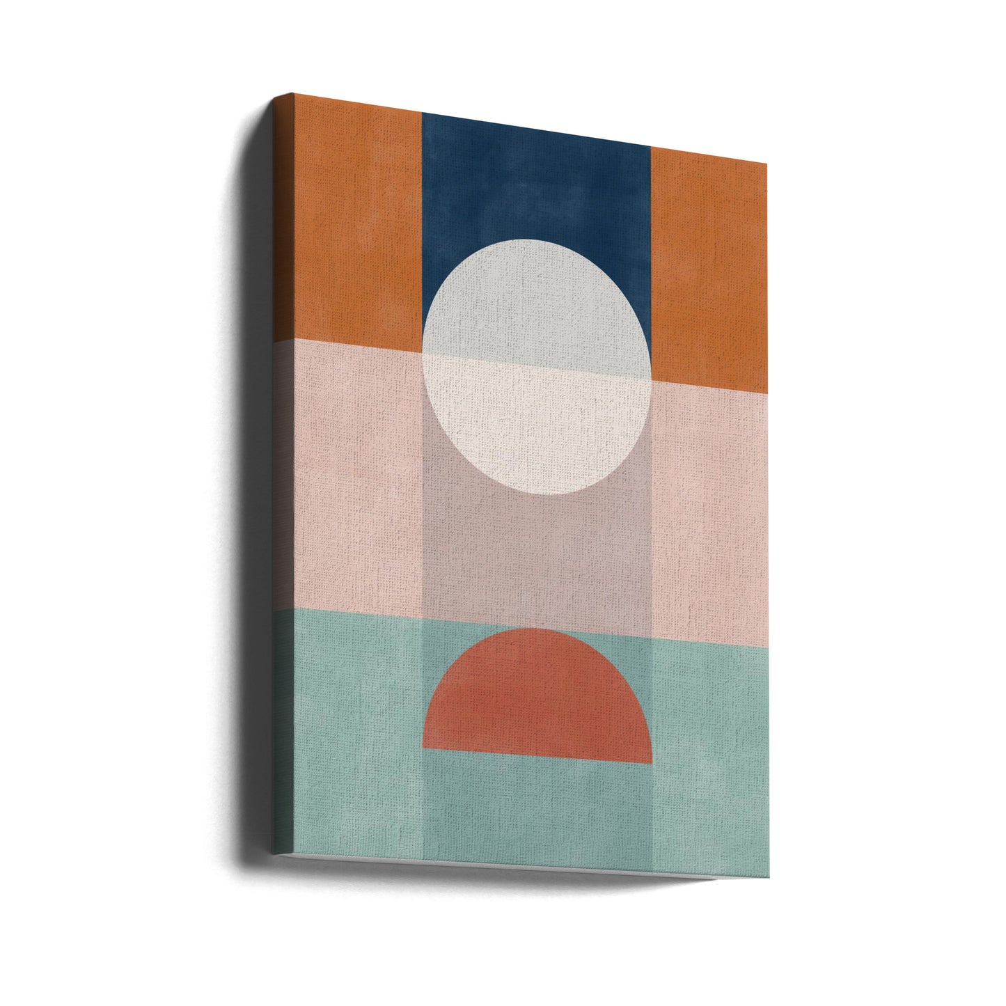 Abstrakcyjna geometryczna grafika w odcieniach ziemi | Wydruki na łótnie