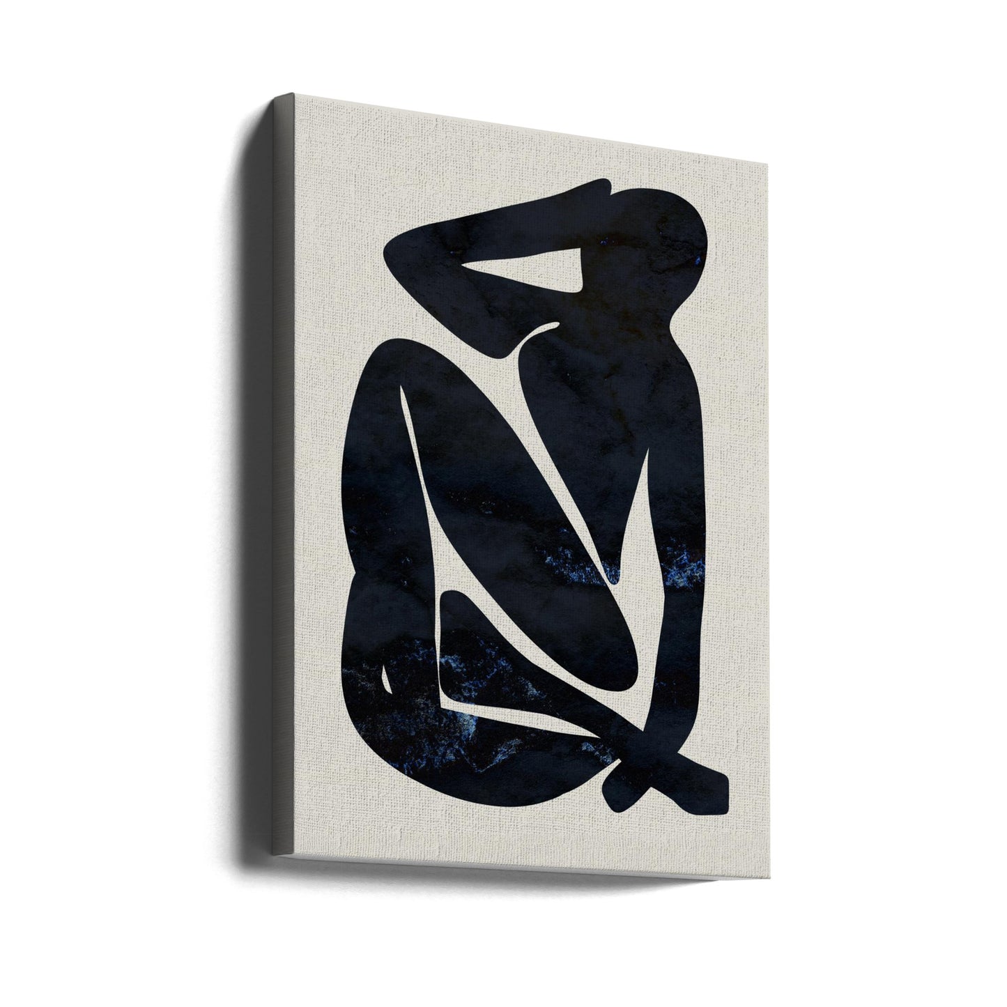 Femme bleu foncé | Tableaux sur Toile