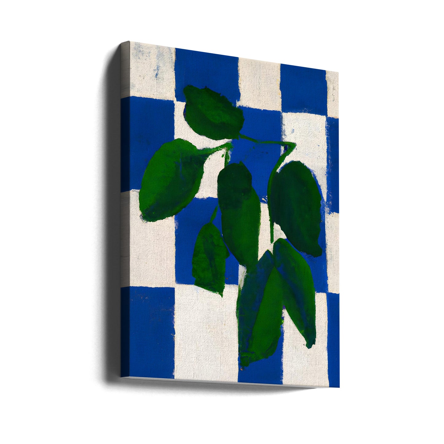 Checkered Greenery | Canvas
