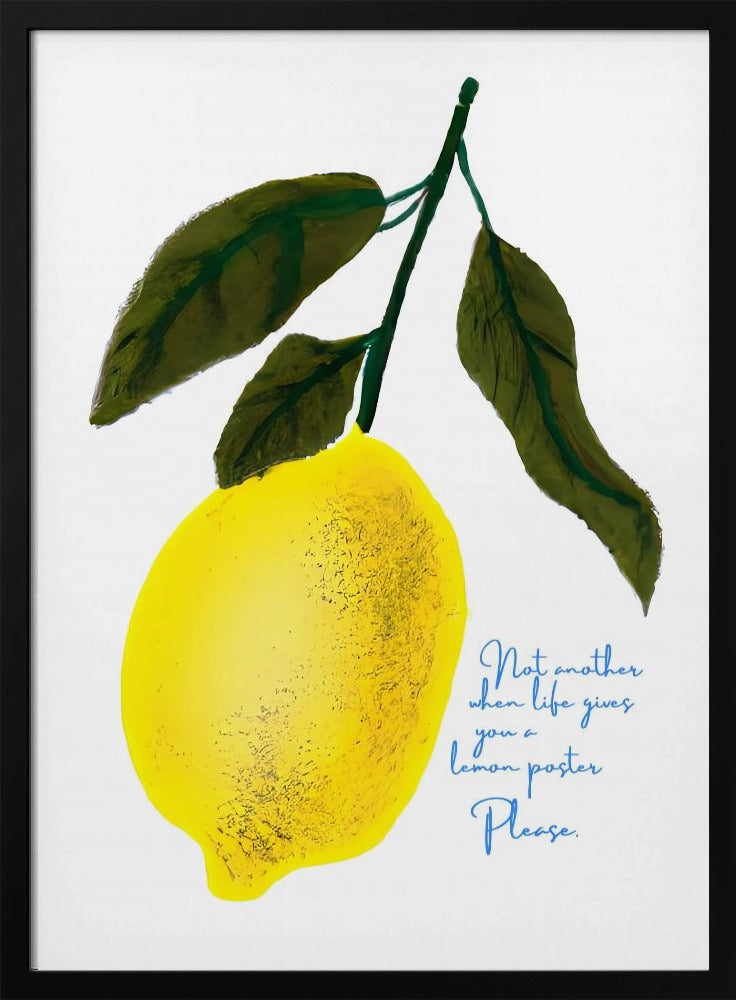Notes de tête de citron | Posters - Affiche Artistique