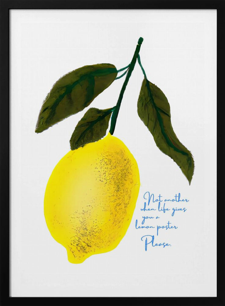 Notes de tête de citron | Posters - Affiche Artistique