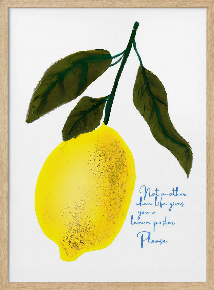 Notes de tête de citron | Posters - Affiche Artistique