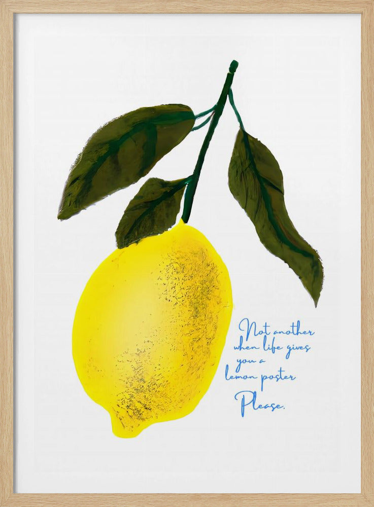 Notes de tête de citron | Posters - Affiche Artistique