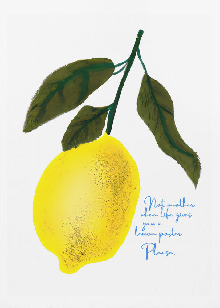 Notes de tête de citron | Posters - Affiche Artistique