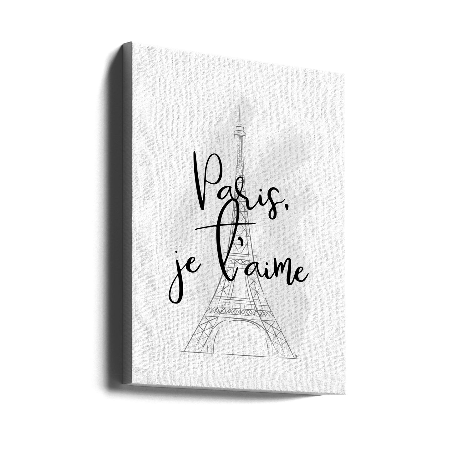 Amore a Parigi | Schizzo Stampe su Tela