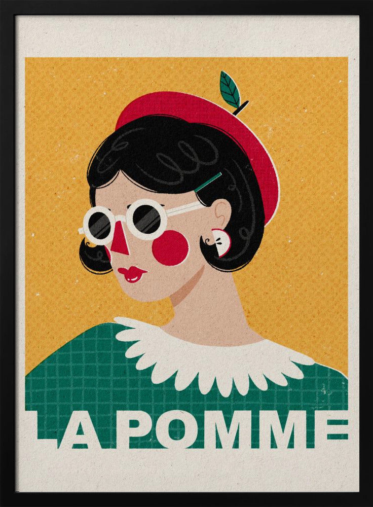 Het Franse modeportret van Apple | Posters - Kunstdrukken